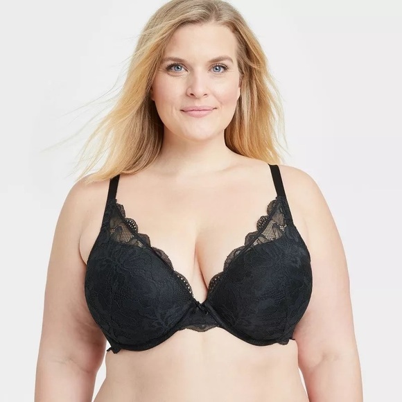 Auden Other - NWT! Auden Women's Lace Plunge Push-Up Bra